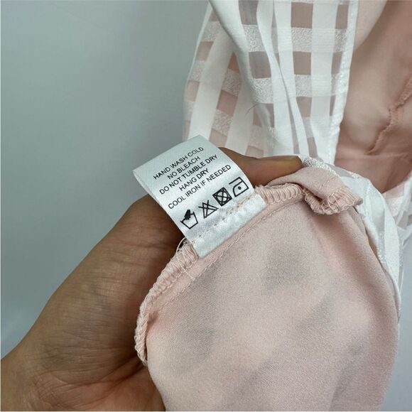 Lovers & Friends Ivory Gingham Checkered Halter Open Back Mini A-line Dress S - Picture 8 of 10